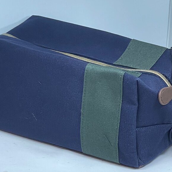 BNWT Ralph Lauren Polo Black Travel Toiletry Cosmetic Bag - Blue w/ Green Accent - Picture 5 of 10